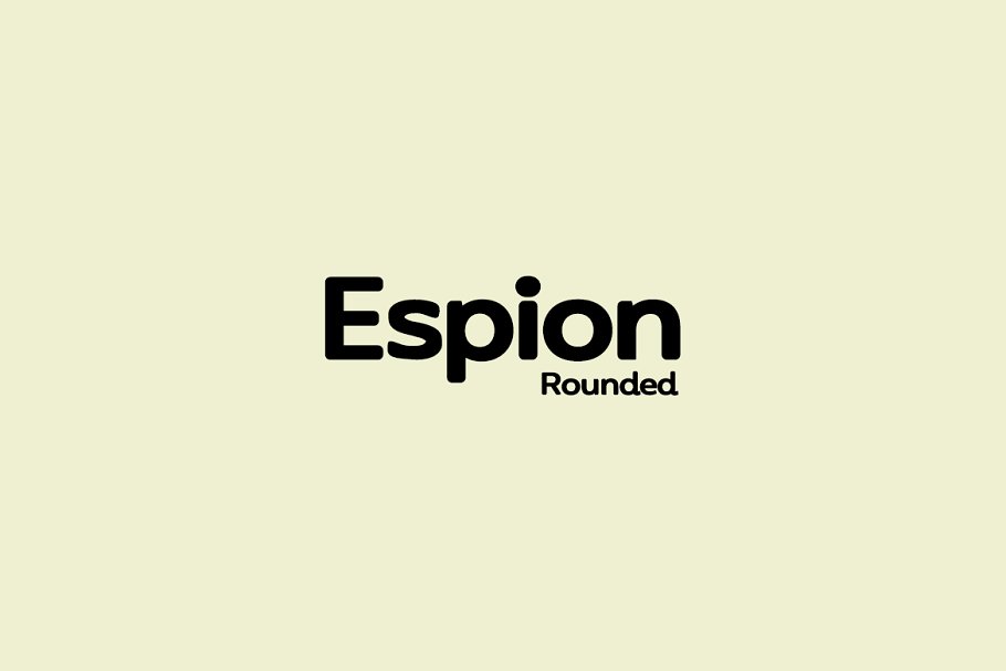 Espion Rounded Font preview